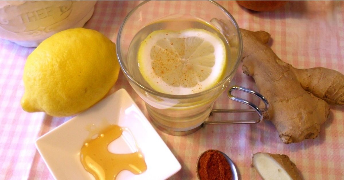 Ingwer-Zitronen-Tee, beste Körper reiniger mit scharfer Paprika ...